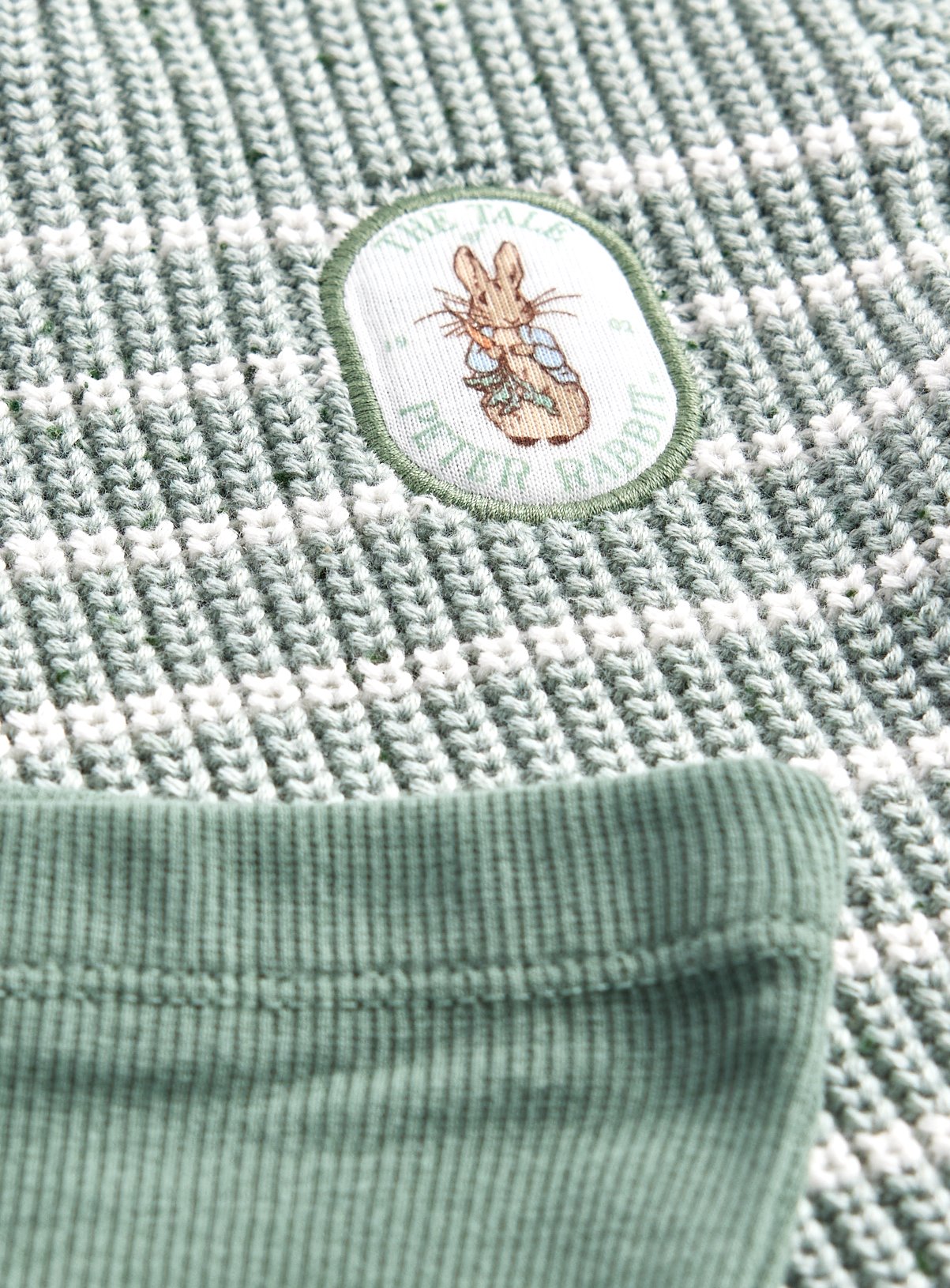 Green Peter Rabbit Knitted Jumper & Legging Set 2-3 years - Image 2 thumbnail